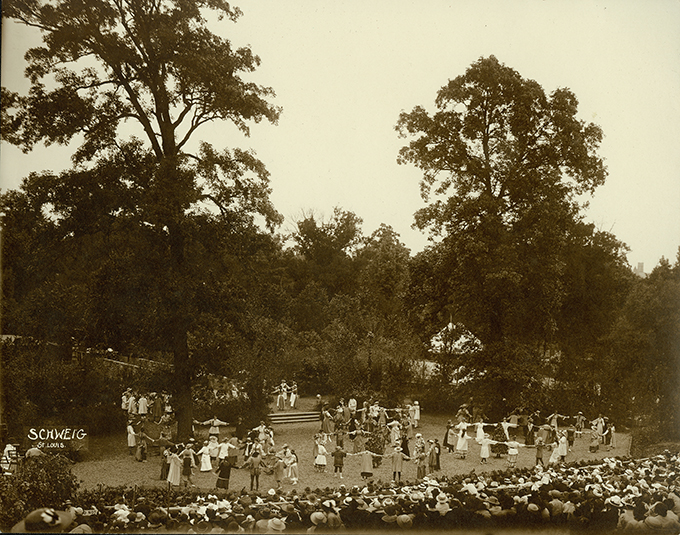 Dancers in "As You Like It," taught by Sharp